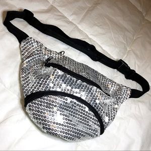 Silver sequin Fanny pack